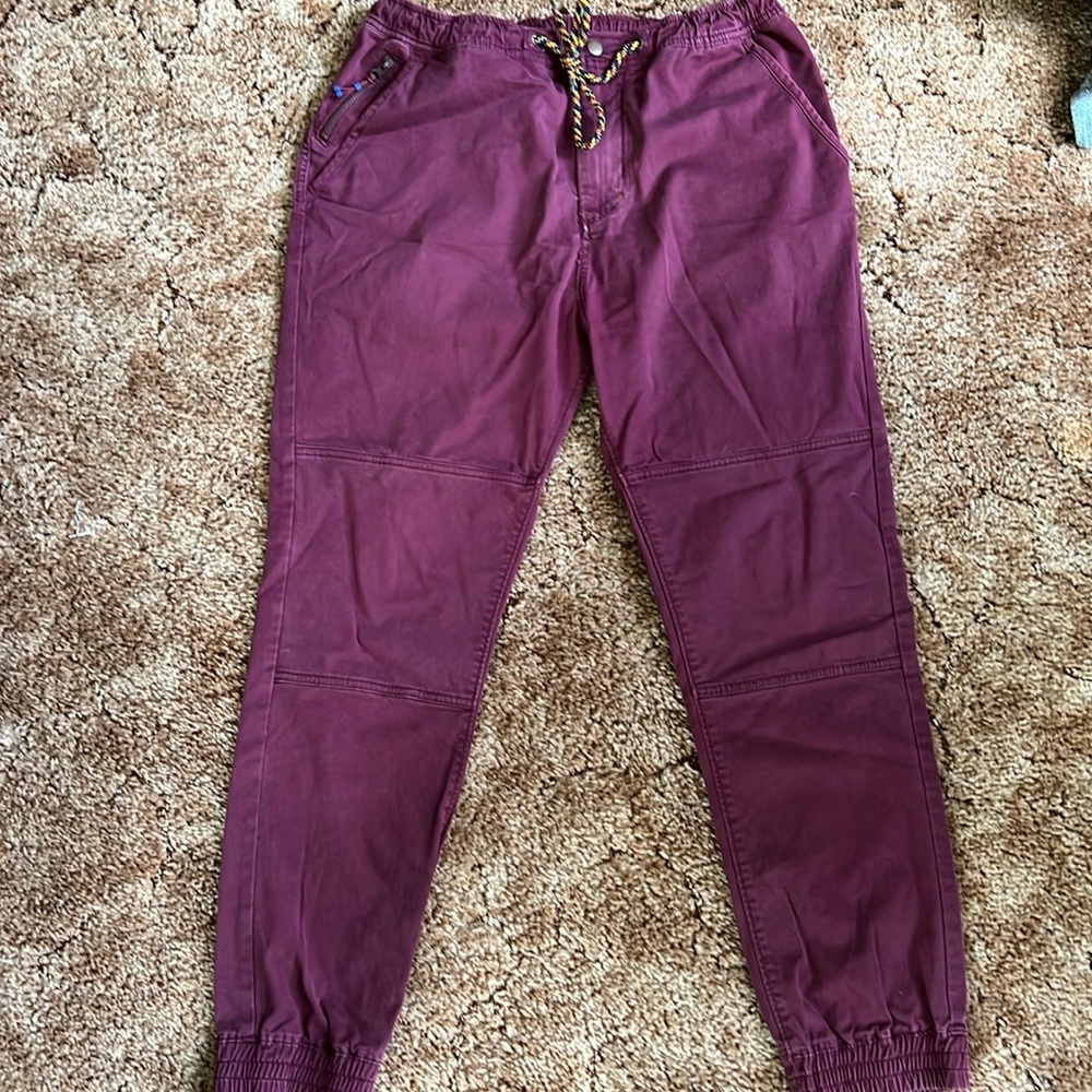 Without Walls maroon joggers. Mens size M